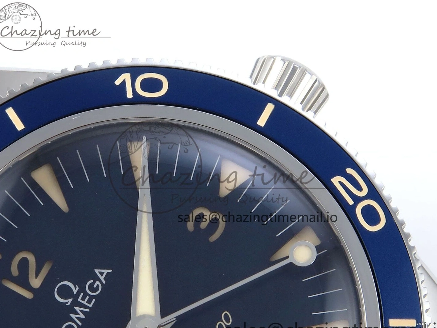 0209 Elegant Seamaster 300 Heritage SS VSF 1:1 Best Edition Blue Dial on SS Bracelet A 7701